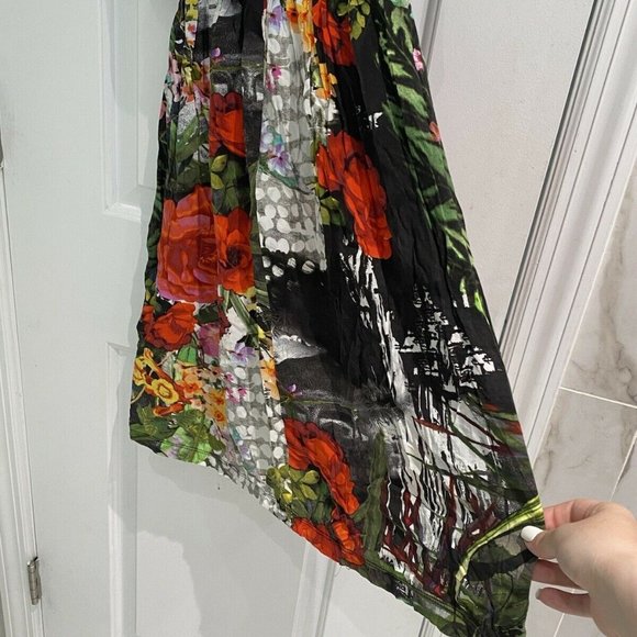 CINDY COUTURE Girls, Black Crop Top Floral Print 6 - Picture 11 of 12